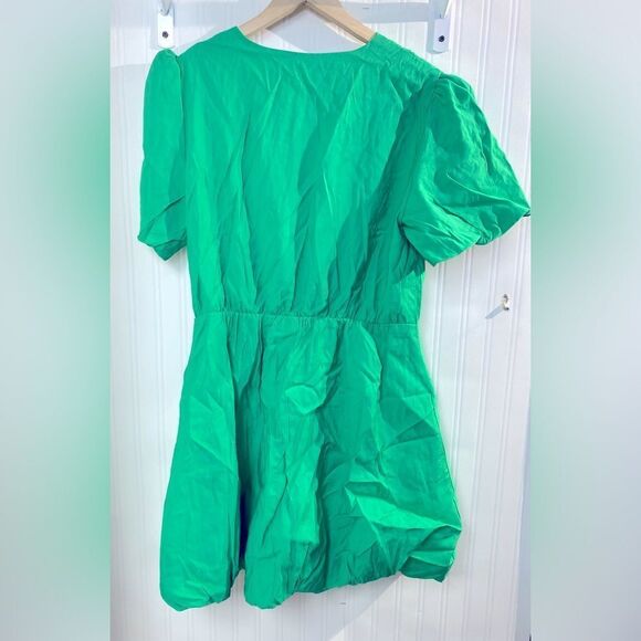 NWT PRETTYGARDEN Short Dresses Puffy Sleeve Wrap V Neck Ruffle Sz XL - Picture 5 of 6